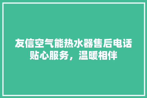 友信空气能热水器售后电话贴心服务，温暖相伴 灯具安装