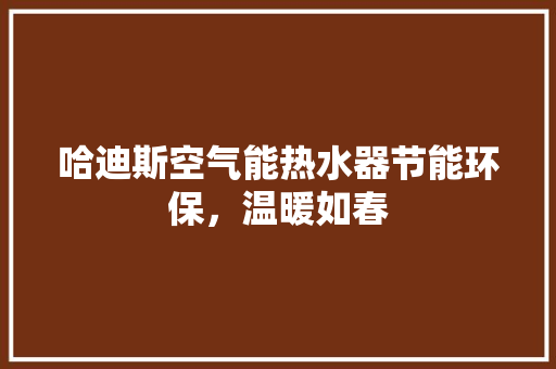 哈迪斯空气能热水器节能环保，温暖如春 空调