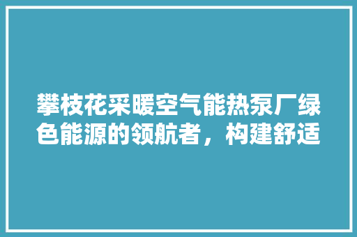 攀枝花采暖空气能热泵厂绿色能源的领航者，构建舒适未来 旧房改造