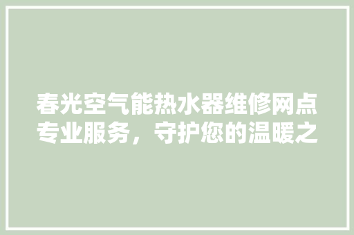 春光空气能热水器维修网点专业服务，守护您的温暖之家 家电维护