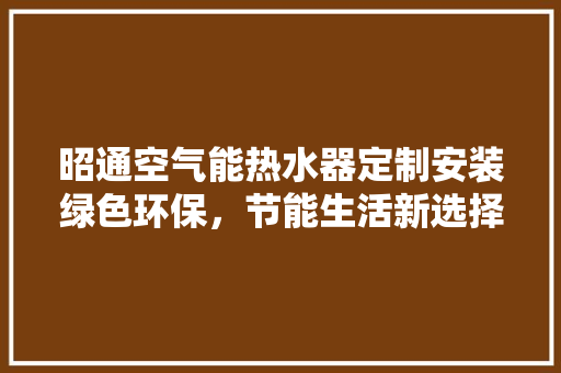 昭通空气能热水器定制安装绿色环保，节能生活新选择 空调