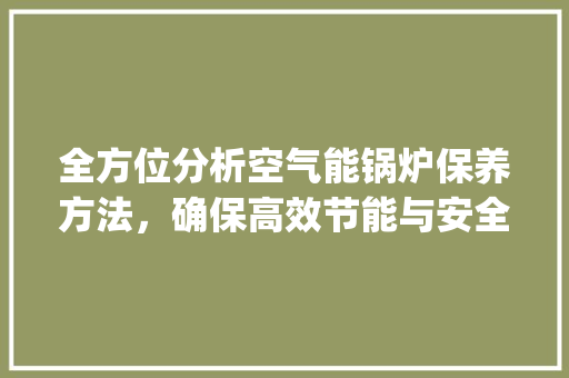 全方位分析空气能锅炉保养方法，确保高效节能与安全运行_空气能锅炉保养方法 全方位分析空气能锅炉保养方法，确保高效节能与安全运行_空气能锅炉保养方法 翻新改色