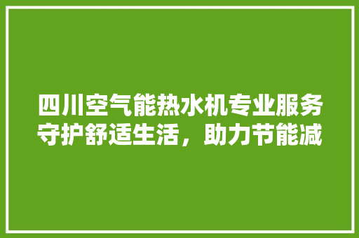 四川空气能热水机专业服务守护舒适生活，助力节能减排 洗衣机