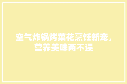 空气炸锅烤菜花烹饪新宠，营养美味两不误 翻新改色