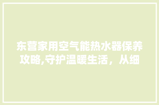 东营家用空气能热水器保养攻略,守护温暖生活,从细节做起_东营家用空气能热水器保养 洗衣机 东营家用空气能热水器保养攻略,守护温暖生活,从细节做起_东营家用空气能热水器保养 东营家用空气能热水器保养攻略,守护温暖生活,从细节做起_东营家用空气能热水器保养 洗衣机