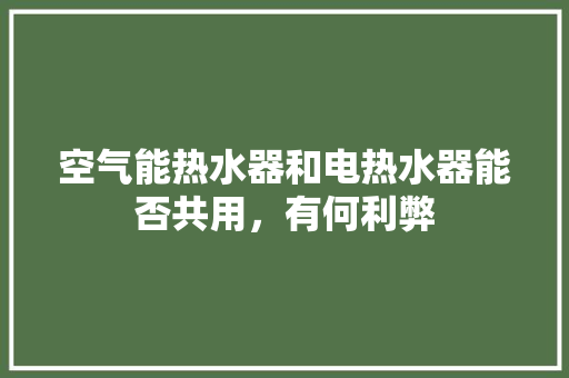 空气能热水器和电热水器能否共用，有何利弊 灯具安装