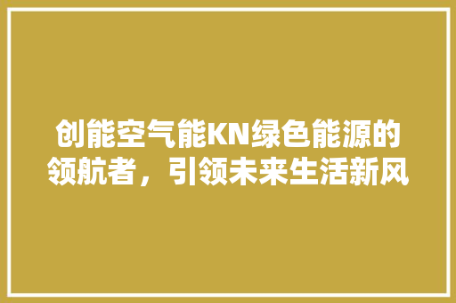创能空气能KN绿色能源的领航者，引领未来生活新风尚 冰箱